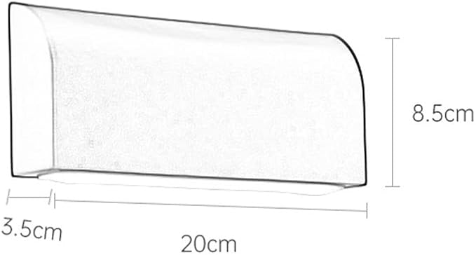 LED Rectangle Wall Light Modern Wall Sconce Lamp, Minimalist Wall Sconces Indoor Lighting Fixtures for Living Room Bedroom Bedside, 4000K Natural White Wall Wash Lights