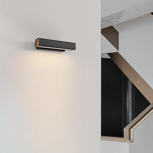 Linear Adjustable Wall Light Modern 4W LED Warm Light Wall Sconce Indoor 360° Rotation Wall Mounted Light Fixture, Aluminum Picture Lights for Gallery, Bedroom, Corridor (22cm/8.66")