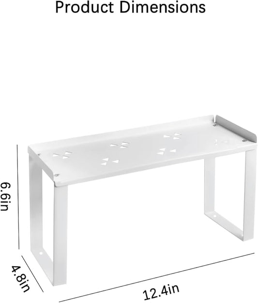 2 Pack Metal Kitchen Storage Shelves Countertop Organizers, Shelf Risers, Stackable,Spice Rack