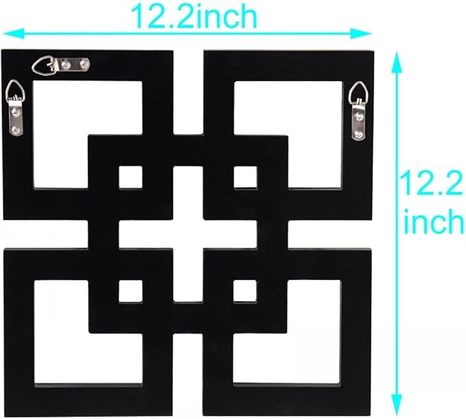 2 Pack Silver Mirrored Square Wall-Mounted Mirrors Modern Glam Accent Decor for Home