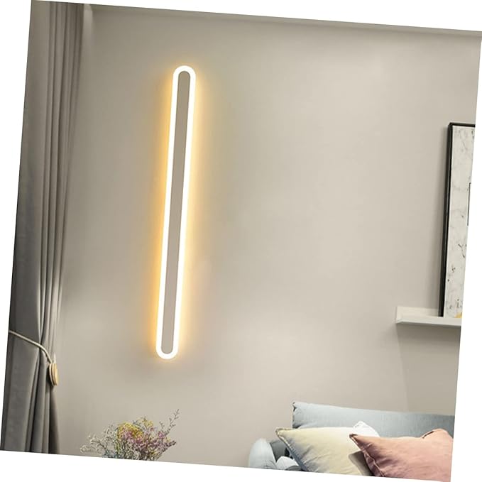 Minimalist LED Bedroom Wall Light Warm White Modern Iron Strip Lamp for Bedside and Corridor Energy Saving Contemporary Wall Sconce with Durable Craftsmanship and Easy Installation