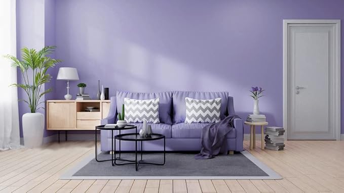 393"x17.7" Peel and Stick Wallpaper Solid Color Purple Contact Paper Self Adhesive Removable Wallpaper for Wall Covering Vinyl Rolls