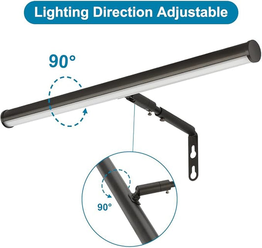 Plug in LED Picture Lights for Paintings, 16inch 3000K Adjustable Art Light Gallery LED Wall Light Wall Sconces for Display Art Work, Oil Rubbed Bronze Finish, 6W CRI90+, ETL