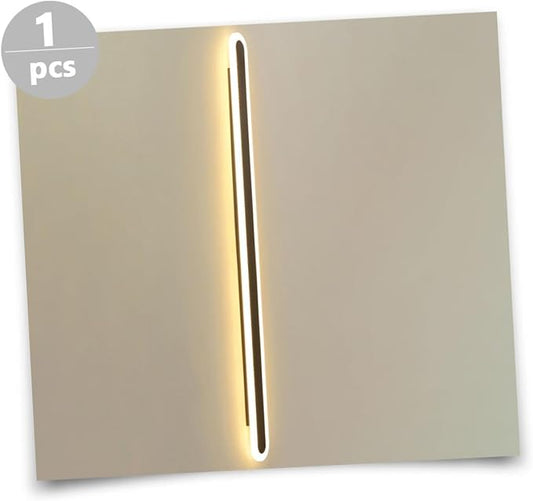 DOITOOL Minimalist LED Wall Light with Black Frame Warm Glow Corridor Pendant for Bedroom Bedside Living and Stairway Decoration Easy Installation Modern Wall Lamp