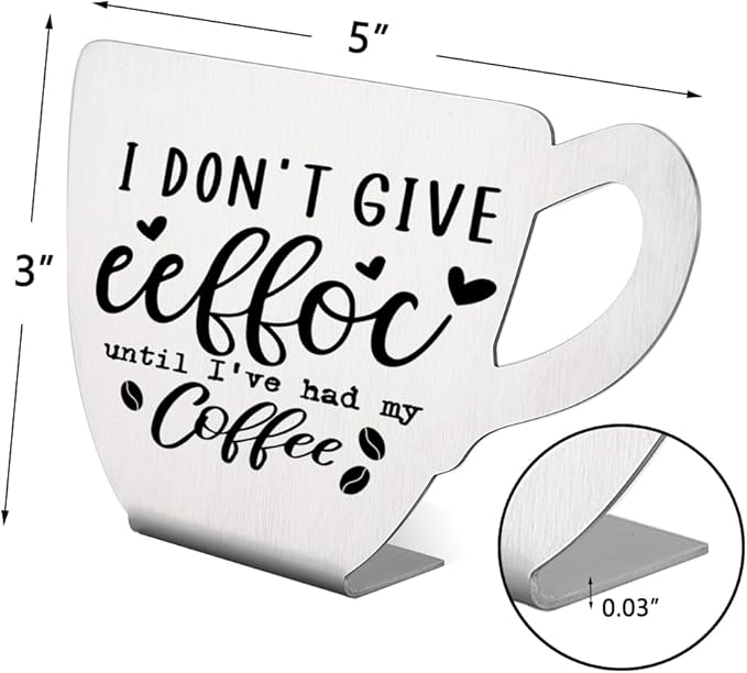 Coffee9 Funny Coffee Bar Sign - Modern & Vintage Design for Coffee Lovers, Office, Home Decor