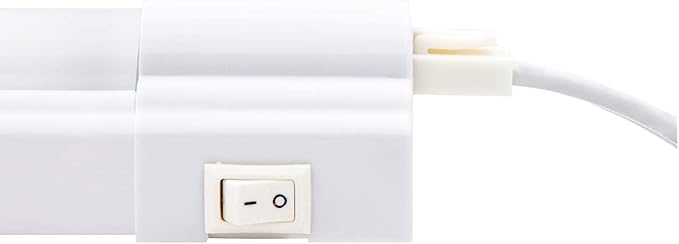 Maxxima 24 inch LED Under Cabinet Light - 1200 Lumens Warm White 3000K, Undermount Strip Lighting for Kitchen, Closet, and Bedroom, On/Off Switch, Plug in