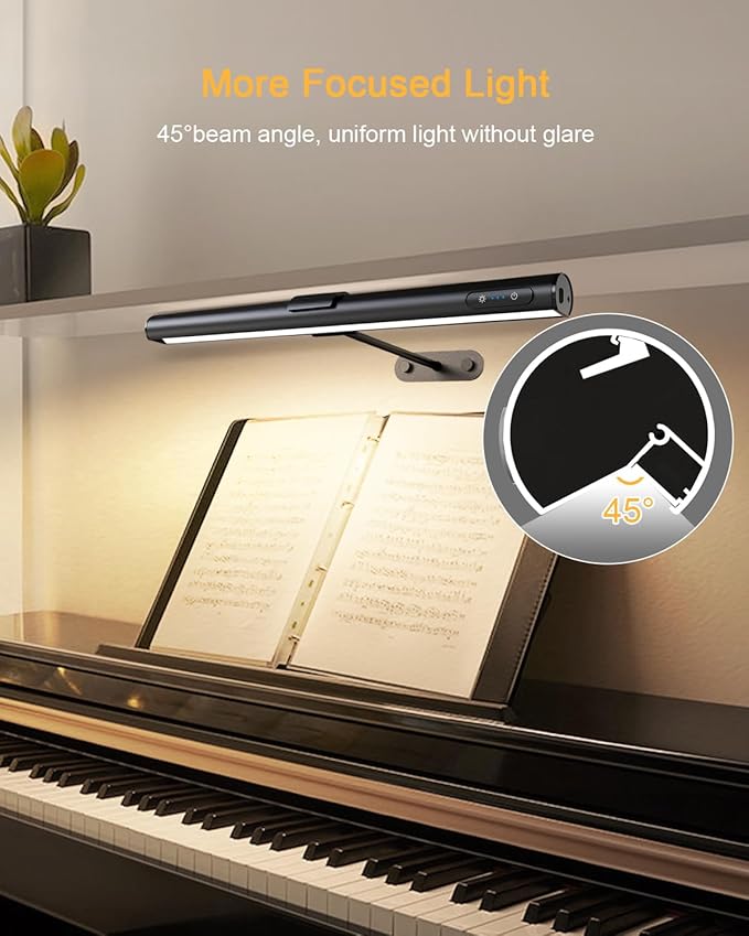 GOVSSING Picture Lights for Wall - 4000mAh Rechargeable Battery Wireless Picture Light with Remote, 3 Color Temps & Brightness Adjustable, 15.7” Rotatable Art Light, Memory & Timer Functions, Black