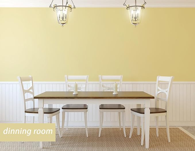 15.7" x 118" Yellow Wallpaper Solid Color Yellow Contact Paper Removable Wallpaper Peel and Stick Renter Friendly Wall Paper for Bedroom Bathroom Self Adhesive Shelf Liner Matte