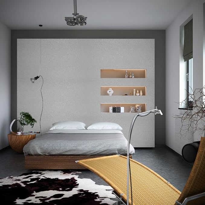 Abyssaly Grey Peel and Stick Wallpaper, Embossed Self Adhesive Silver Gray Contact Paper for Bedroom, Removable Home Decoration Wallpaper Covering for Cabinets Countertop 15.7in X 393.7in