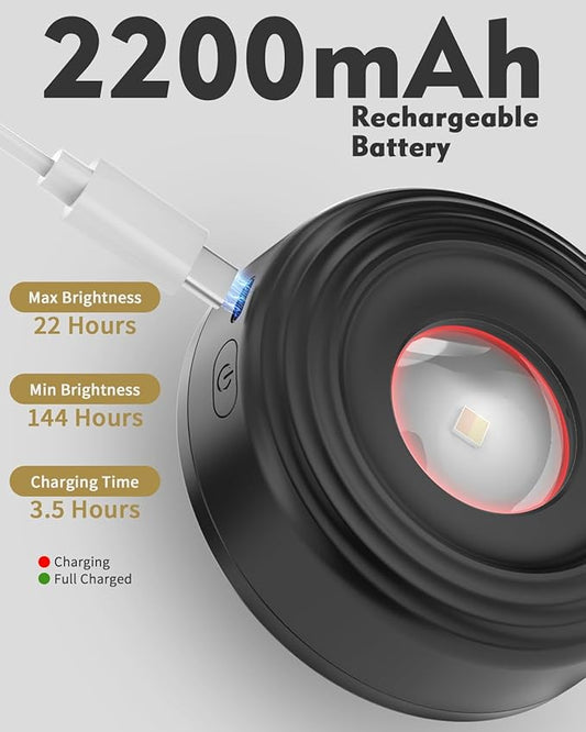 Picture Lights for Wall, 2000mAh Rechargeable Magnetic Poster Lights with Remote, 3 Color Temps & RGB Dimmable Timer, Wall Decor Light for Art Display, Frame (6 Pack)