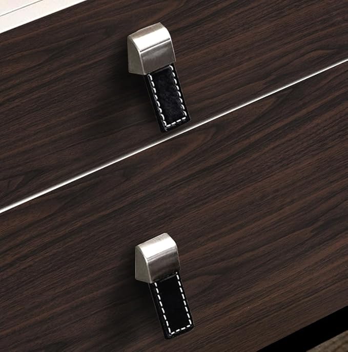 TOTIO Extra Wide Wood Grain Contact Paper Dark Brown 32x78in Thick Matte Black Walnut Textured Wallpaper Peel Stick Waterproof Self Adhesive Furniture Stickers Vinyl Wall Stickers Chocolate Brown