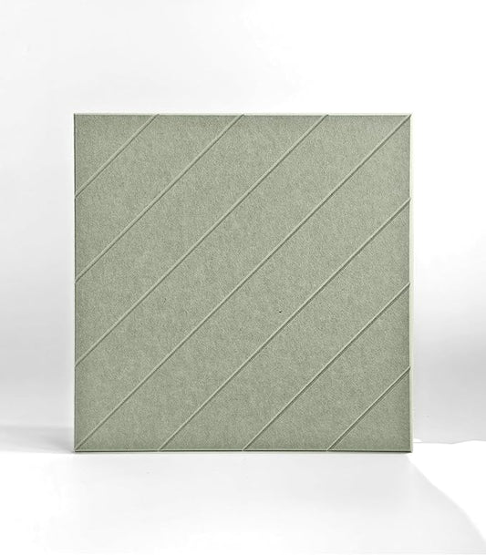 21.65" Large Square Acoustic Panels 4-Pack - Sound Absorbing Wall Panels, Noise Reducing Soundproof Decorative Felt Tiles for Home Office, Studio, Living Room - Sage