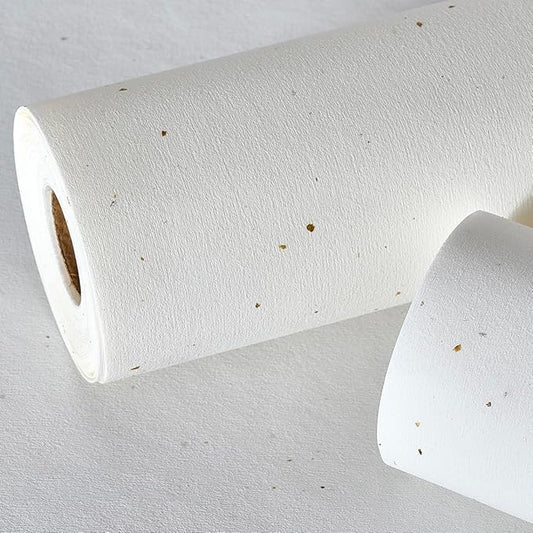 Matte White Grasscloth Textured Wallpaper Natural&Neutral&Handmade Style Thick Peel and Stick Removable for Bedroom,Office,Cabinet(16.5”x236.2”)(Herbaceous Coffee&Silver Powder) M12
