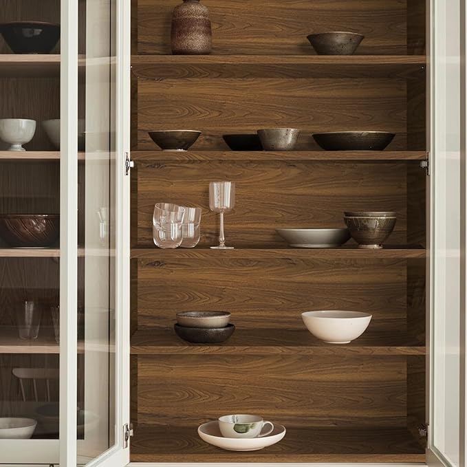 COSNIGHT Wood Grain Contact Paper, Vintage Peel and Stick Wallpaper 15.7''x118'', Removable Natural Matte Wall Paper for Countertops, Cabinets and Drawers