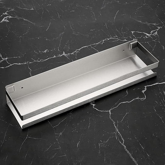 OwnMy 2PCS 16 Inch Shower Shelf Bathroom Inside Shower Caddy Stainless Steel Shower Racks Shower Baskets, Metal Kitchen Organizer Racks Floating Shelves Wall Mount Rectangular Corner Shower Shelves