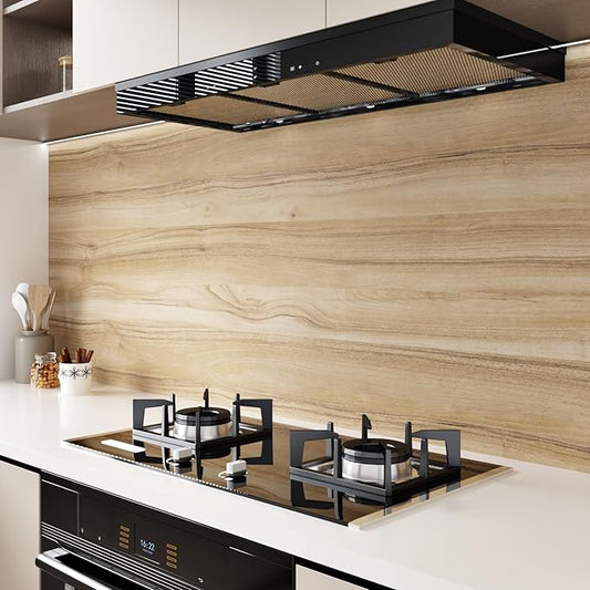 Wallercity Light Wood Peel and Stick Countertops Contact Paper Oak Wood Grain Wallpaper for Cabinets and Drawers Vinyl Self Adhesive Waterproof Wall Paper for Countertop Pantry Shelf Liner 15.8x394 IN