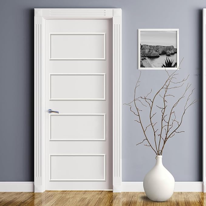 Melkus Peel and Stick Wall Molding Kit, 3 Sets 12" x 24" Precut Wainscoting Panels, Self Adhesive Molding Trims for Interior Wall Décor
