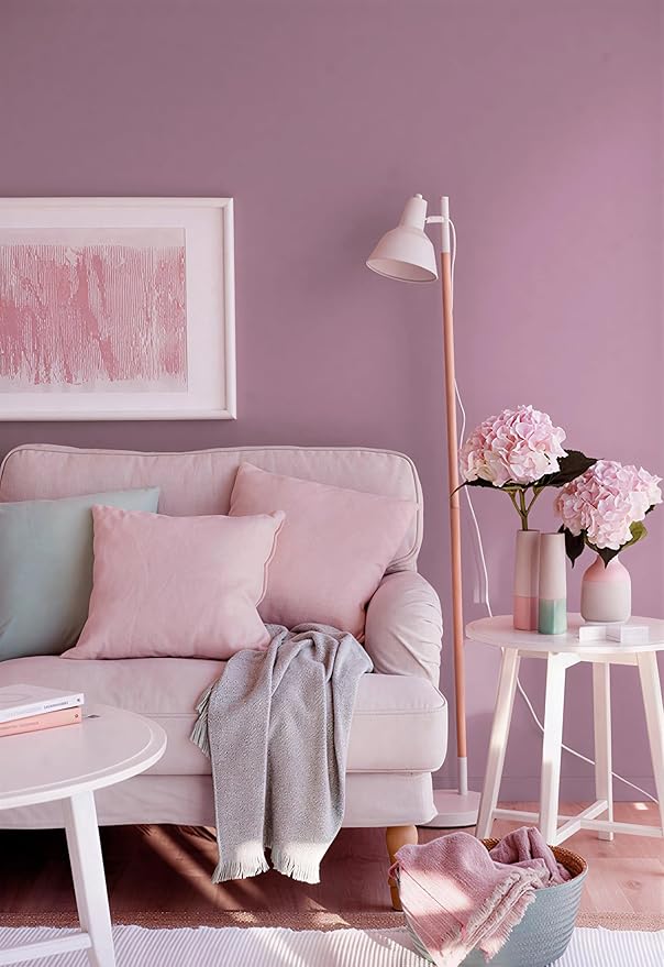 HeloHo Pink Wallpaper Peel and Stick Contact Paper 394"X15.7" Self-Adhesive Removable Vinyl Wall Paper Thickening Upgrade Embossed Renter Friendly Wallpaper for Girls Room Cabinets Countertop Bedroom