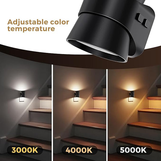 L LOHAS LED Dimmable Night Light, 3CCT Adjustable Color & Brightness, Night Lights Plug into Wall, Versatile for Living Room, Kitchen, Bathroom, Hallway, and More