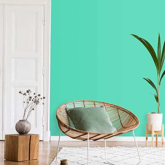 VEELIKE Tiffany Green Peel and Stick Wallpaper Bold Green Contact Paper for Walls Cabinets Shelves Waterproof 15.7''x354'' Self Adhesive Vinyl Removable Renter Friendly Wall Paper for Bedroom Bathroom
