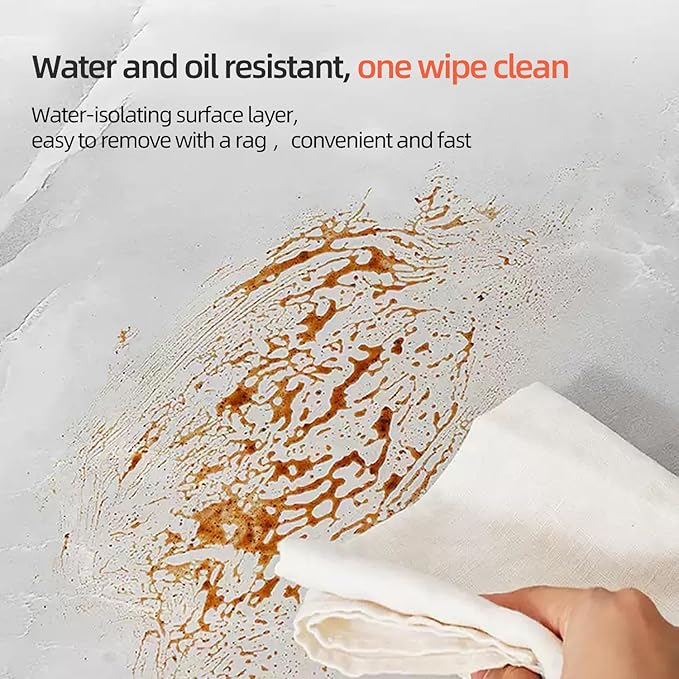 Yancorp 16"x120" Gray Contact Paper Peel and Stick Wallpaper Marble Removable Wallpaper Kitchen Waterproof Renter Friendly Wallpaper Papel Tapiz para Pared