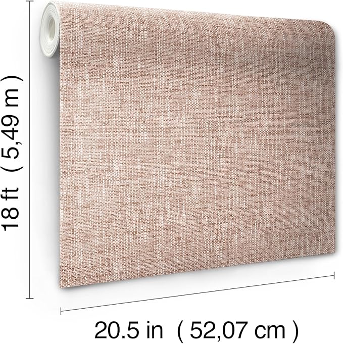 NuWallpaper Terracotta Poplin Peel and Stick Wallpaper, NUS5001