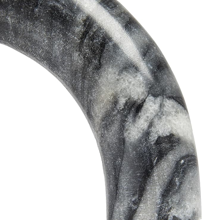 Creative Co-Op Marble Arch Tabletop Shelf, Grey Accent Decor