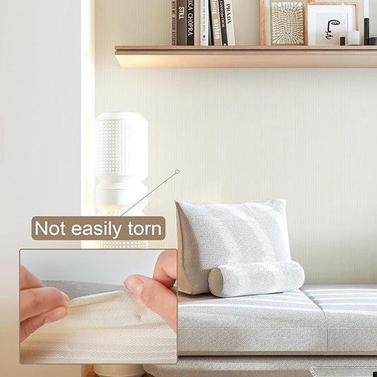 Beige Textured Peel and Stick Wallpaper Modern Contact Paper 118inL 15.7inW Cream Removable Self Adhesive Wallpaper for Bedroom Bathroom Waterproof Neutral Contact Paper for Walls 3D Embossed