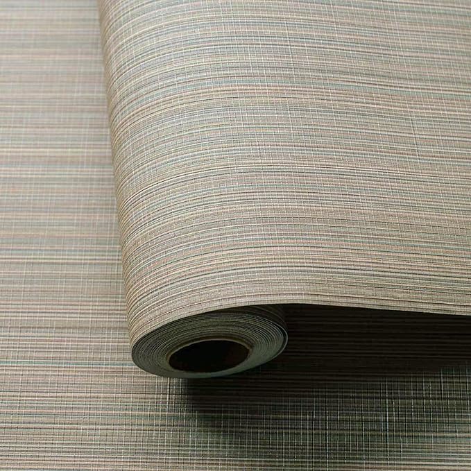 20.8" x 393.7" Grasscloth Peel and Stick Wallpaper