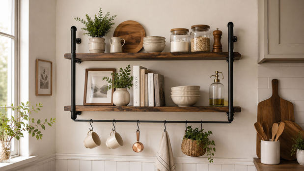 Floating Shelves Kitchen Ideas: Stylish Storage Without Cabinets