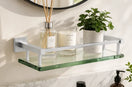 glass bathroom shelf