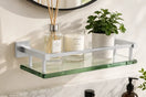 glass bathroom shelf
