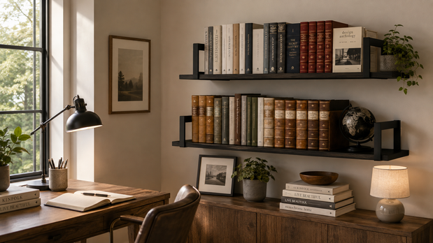 Ledge Bookshelves: How to Style Wall-Mounted Shelves Like a Personal Library