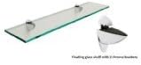 Fab Glass and Mirror Rectangle Floating Glass Shelf Kit, 8