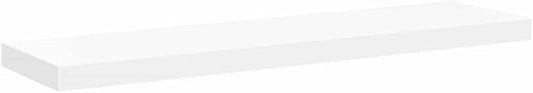 White Honeycomb Floating Wall Shelf 4-Piece Set, Modern MDF Storage with High-Gloss Finish, Easy Installation for Living Room Bedroom Office Decor