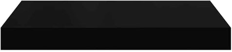 Black Honeycomb MDF Metal Small Wall Shelf Set of 4, Floating Wall Shelves for Home Decor and Space Saving Storage, Modern Display Shelves for Living Room Bedroom Office