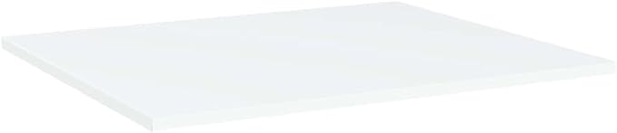 Set of 8 Floating Wall Shelves, 23.6 x 19.7 Inch Modern White Engineered Wood Storage Organizer for Living Room, Kitchen, and Bedroom Wall Decor