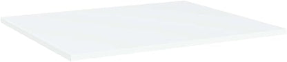 Set of 8 Floating Wall Shelves, 23.6 x 19.7 Inch Modern White Engineered Wood Storage Organizer for Living Room, Kitchen, and Bedroom Wall Decor