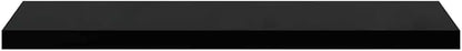 Black Honeycomb MDF Metal Wall Mounting Shelf Set of 2, Floating Wall Shelves with Invisible Mounting System for Modern Decor, Durable Storage Solution for Living Room