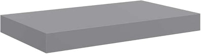 Floating Wall Shelves 2 pcs Gray 15.7