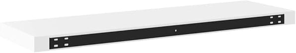 White Honeycomb MDF Floating Wall Shelf with Hidden Mounting, 31.5 x 9.3 x 1.5 Inches, Modern Minimalist Design for Home Office Decor, Durable Storage Display