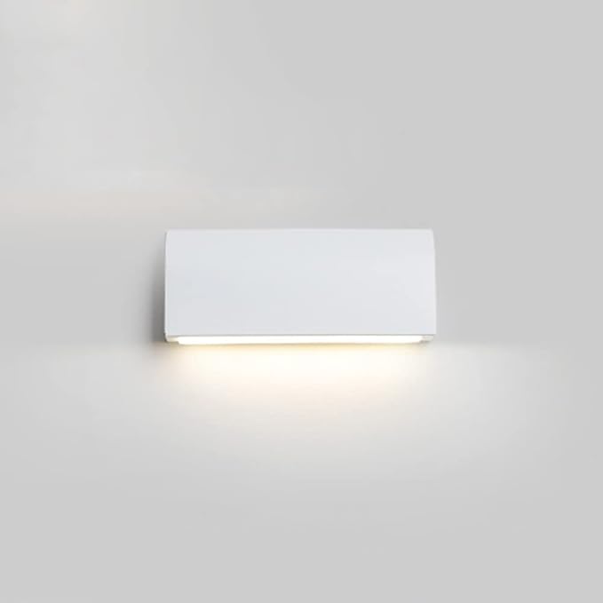 LED Rectangle Wall Light Modern Wall Sconce Lamp, Minimalist Wall Sconces Indoor Lighting Fixtures for Living Room Bedroom Bedside, 4000K Natural White Wall Wash Lights