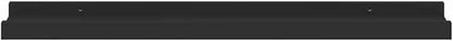 YAFF Set of 2 Black MDF Picture Frame Ledge Shelves 23.6 Inches – Space-Saving Wall-Mount for Photos & Art Sleek Lacquered Finish Easy Install Modern Living Room Decor