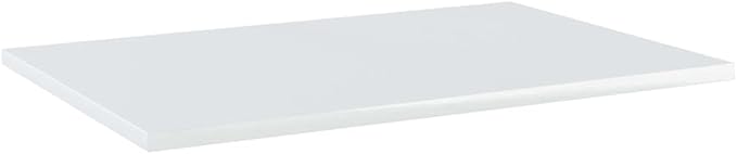 Set of 8 Wall Mounted Floating Shelves, 23.6 x 15.7 inch High Gloss White Engineered Wood Display Shelves, Modern Minimalist Storage Organizer for Living Room and Bedroom