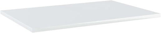 Set of 8 Wall Mounted Floating Shelves, 23.6 x 15.7 inch High Gloss White Engineered Wood Display Shelves, Modern Minimalist Storage Organizer for Living Room and Bedroom