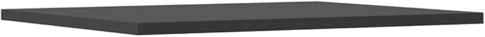 Set of 4 Floating Wall Shelves, Modern Grey Engineered Wood Rectangular Display Shelf for Books, Plants, and Home Decor, 15.7 x 19.7 Inch Storage Organizers