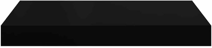 Black Honeycomb MDF Metal Medium Floating Wall Shelves Set of 2 for Home Decor and Storage, Easy Installation with Hardware, Sturdy Support for Books and Display Items