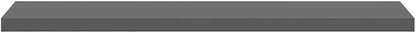 High Gloss Grey Honeycomb MDF Large Floating Wall Shelf, 4-Piece Set for Modern Home Decor, Space-Saving Design with Sturdy Construction and Sleek Finish, Easy Installation