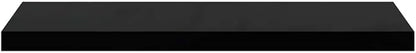 Black Honeycomb MDF Floating Wall Shelf with Metal Frame 31.5 x 9.3 x 1.5 Inches, Modern Display Shelf for Collectibles and Decorative Items, Space-Saving Mounted Storage