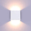 Lightess Modern Wall Sconce Dimmable 10W Hardwired, Up Down Wall Mount Lights Indoor Mini Metal LED Wall Lamp for Living Room Bedroom Hallway Decor, Warm White, O1181TP